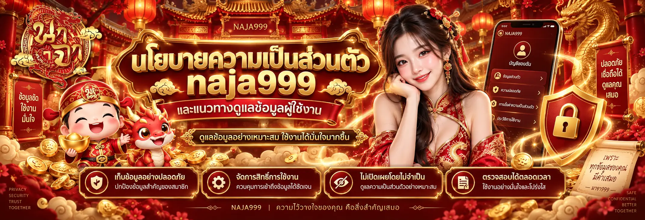นโยบายความเป็นส่วนตัว naja999 และแนวทางดูแลข้อมูลผู้ใช้งาน